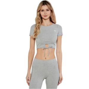 Guess, Dames, Tops, Grijs, Maat: XS Viscose,