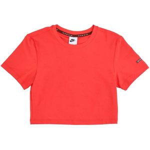 Nike, Dames, Tops, Rood, Maat: L Katoen,