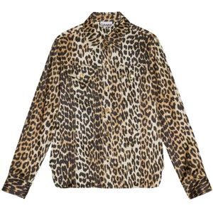Ganni - Blouse - Multicolor - Viscose - Spandex