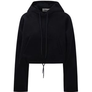 Golden Goose, Dames, Sweatshirts & Hoodies, Zwart, Maat: XS Katoen,