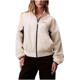 Calvin Klein Jeans, Dames, Jassen, Beige, Maat: XS Poliester,