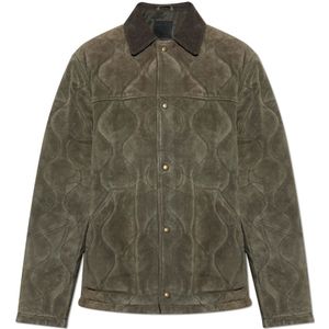 AllSaints, Heren, Jassen, Groen, Maat: S Suède,