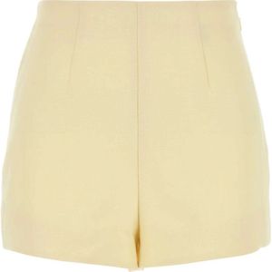 Ami Paris, Dames, Korte broeken, Geel, Maat: XS Wol,