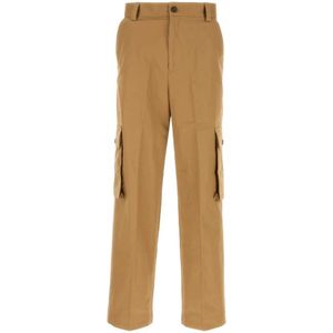 Maison Kitsuné, Heren, Broeken, Bruin, Maat: W38 Katoen,