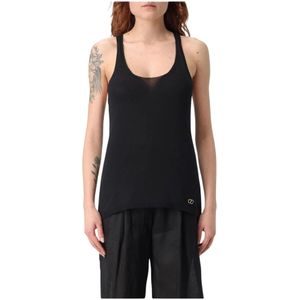 Twinset, Dames, Tops, Zwart, Maat: XS