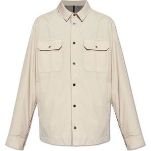 Moncler, Heren, Jassen, Grijs, Maat: 2XL Katoen,