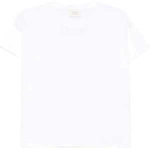 Loulou Studio, Dames, Tops, Wit, Maat: S Katoen,