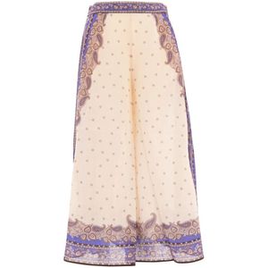 Zimmermann, Dames, Broeken, Beige, Maat: S Katoen,