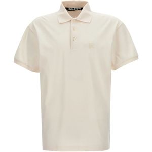 Palm Angels, Heren, Tops, Wit, Maat: XS Katoen,