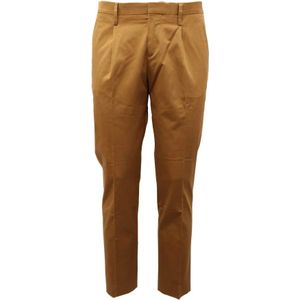 Entre amis, Heren, Broeken, Geel, Maat: W35 Katoen,