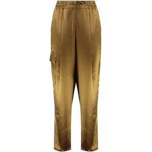 Yves Salomon, Dames, Broeken, Bruin, Maat: S Satijn,