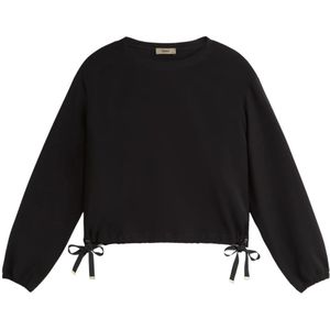 Herno, Dames, Tops, Zwart, Maat: 2XS Poliester,