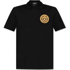 Versace, Heren, Tops, Zwart, Maat: S Katoen,