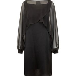 Alberta Ferretti, Dames, Jurken, Zwart, Maat: S