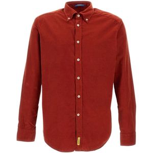 B.D Baggies, Heren, Overhemden, Rood, Maat: M Katoen,