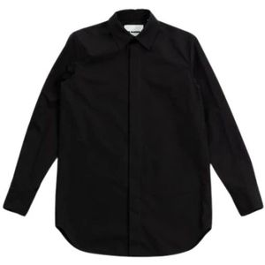 Jil Sander, Heren, Overhemden, Zwart, Maat: XL Katoen,