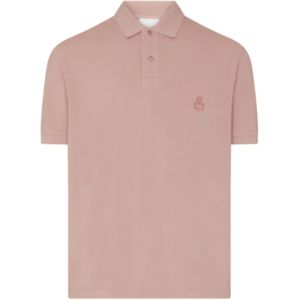 Isabel Marant - Geborduurde Polo Shirt - Heren - Roze - Katoen
