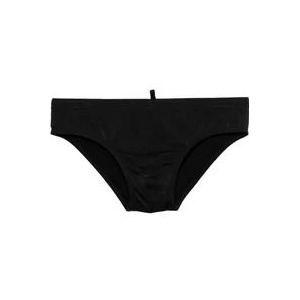 Dsquared2 Heren Slip Zwemkleding - Stretch Design, Elastische Tailleband , Black , Heren , Maat: XL