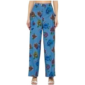 Moschino, Dames, Broeken, Rood, Maat: L Katoen,