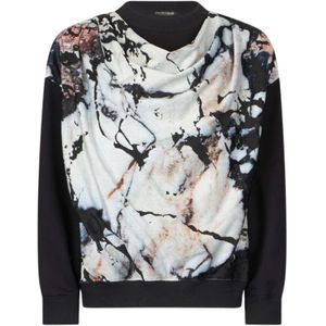 Roberto Cavalli, Dames, Sweatshirts & Hoodies, Veelkleurig, Maat: L Katoen,