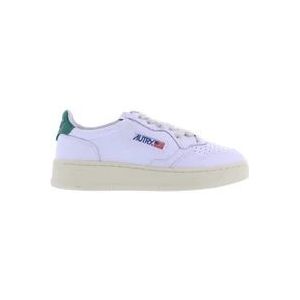 Autry Lage Wit/Groene Sneakers , White , Dames , Maat: 37 EU