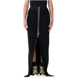 Rick Owens, Dames, Rokken, Zwart, Maat: XS Katoen,