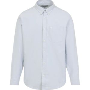 Carhartt WIP - Overhemd - Pastelblauw - Lange Mouw - Regular Fit