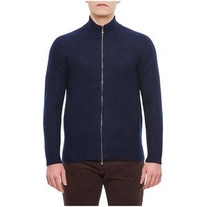 Drumohr, Heren, Sweatshirts & Hoodies, Blauw, Maat: XL