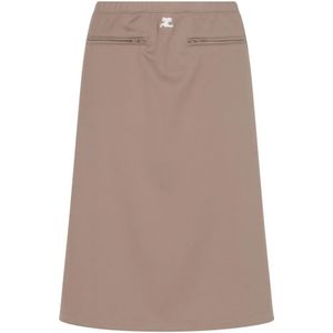 Courrèges, Dames, Rokken, Bruin, Maat: S