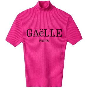 Gaëlle Paris, Dames, Truien, Roze, Maat: L Nylon,