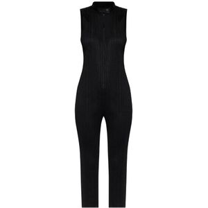 Issey Miyake, Dames, Jumpsuits & Playsuits, Zwart, Maat: M Poliester,