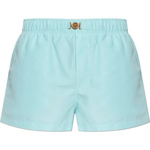 Versace, Heren, Badkleding, Blauw, Maat: 2XL