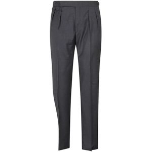 Tagliatore, Heren, Broeken, Grijs, Maat: XL Wol,