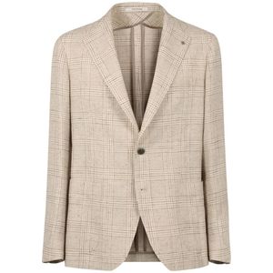 Tagliatore, Heren, Jassen, Beige, Maat: L Katoen,