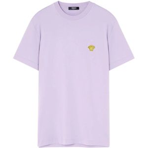 Versace, Heren, Tops, Paars, Maat: 2XL Katoen,