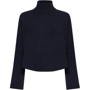 Alysi, Dames, Truien, Blauw, Maat: S Wol,