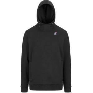 K-Way, Heren, Sweatshirts & Hoodies, Zwart, Maat: 2XL Katoen,