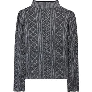 Luisa Cerano, Dames, Truien, Grijs, Maat: L Polyamide,