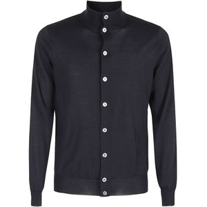 Filippo De Laurentiis, Heren, Truien, Blauw, Maat: M Wol,