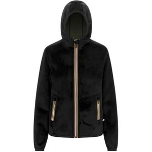 K-Way, Dames, Jassen, Zwart, Maat: 6XL Velours,