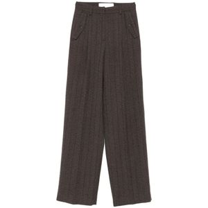 Golden Goose, Dames, Broeken, Bruin, Maat: S Wol,