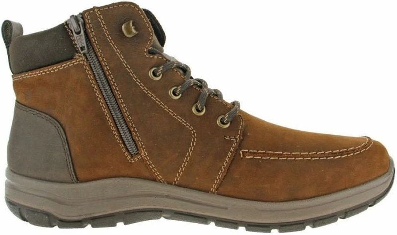 Rieker - Outdoorschoen - Bruin - RiekerTEX-membraan - Ritssluiting - Vetersluiting