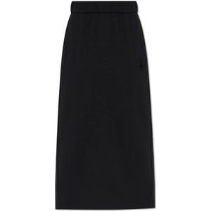 Moncler Rok met logo , Black , Dames , Maat: XS