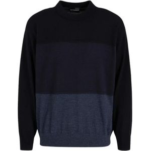 Emporio Armani, Heren, Truien, Zwart, Maat: L Wol,