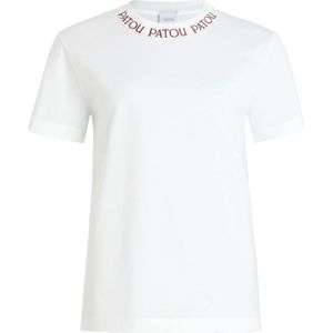 Patou, Dames, Tops, Wit, Maat: L Katoen,