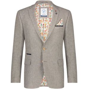 A fish named Fred, Heren, Jassen, Beige, Maat: XL Katoen,