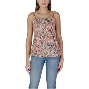 B.young - Geometrische Mouwloze Tanktop - Veelkleurig - Katoen