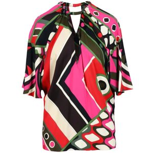 Pucci, Dames, Blouses & Shirts, Veelkleurig, Maat: M Viscose,