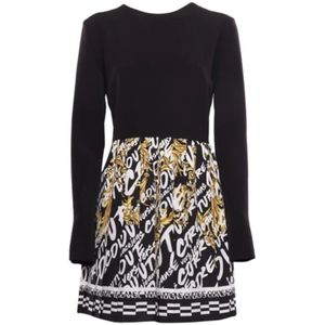 Versace Jeans Couture, Dames, Jurken, Zwart, Maat: XS
