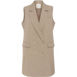 My Essential Wardrobe, Dames, Jassen, Bruin, Maat: S